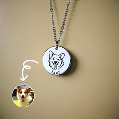 Personalized Pet Face Necklace